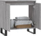 vidaXL - Badkamerkast - 58x33x60 - cm - bewerkt - hout - grijs - sonoma - eikenkleurig