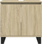 vidaXL - Badkamerkast - 58x33x60 - cm - bewerkt - hout - sonoma - eikenkleurig