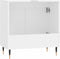 vidaXL - Badkamerkast - 58x33x60 - cm - bewerkt - hout - wit