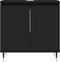 vidaXL - Badkamerkast - 58x33x60 - cm - bewerkt - hout - zwart