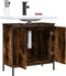vidaXL - Badkamerkast - 60x30x60 - cm - bewerkt - hout - gerookt - eikenkleurig