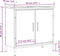 vidaXL - Badkamerkast - 60x30x60 - cm - bewerkt - hout - gerookt - eikenkleurig