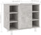 vidaXL - Badkamerkast - 60x32x53,5 - cm - bewerkt - hout - betongrijs