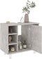 vidaXL - Badkamerkast - 60x32x53,5 - cm - bewerkt - hout - betongrijs