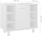 vidaXL - Badkamerkast - 60x32x53,5 - cm - spaanplaat - hoogglans - wit