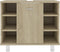 vidaXL - Badkamerkast - 60x32x53,5 - cm - spaanplaat - sonoma - eikenkleurig