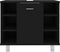 vidaXL - Badkamerkast - 60x32x53,5 - cm - spaanplaat - zwart