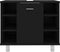 vidaXL - Badkamerkast - 60x32x53,5 - cm - spaanplaat - zwart