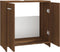 vidaXL - Badkamerkast - 60x33x60 - cm - bewerkt - hout - bruin - eikenkleur