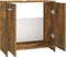 vidaXL - Badkamerkast - 60x33x60 - cm - bewerkt - hout - gerookt - eikenkleurig