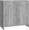 vidaXL - Badkamerkast - 60x33x60 - cm - bewerkt - hout - grijs - sonoma - eikenkleurig