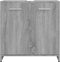 vidaXL - Badkamerkast - 60x33x60 - cm - bewerkt - hout - grijs - sonoma - eikenkleurig