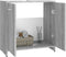 vidaXL - Badkamerkast - 60x33x60 - cm - bewerkt - hout - grijs - sonoma - eikenkleurig