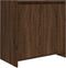 vidaXL - Badkamerkast - 60x33x61 - cm - bewerkt - hout - bruin - eikenkleur