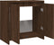 vidaXL - Badkamerkast - 60x33x61 - cm - bewerkt - hout - bruin - eikenkleur
