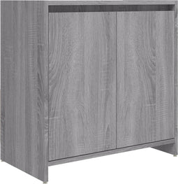 vidaXL - Badkamerkast - 60x33x61 - cm - bewerkt - hout - grijs - sonoma - eikenkleurig