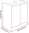 vidaXL - Badkamerkast - 60x33x61 - cm - bewerkt - hout - grijs - sonoma - eikenkleurig