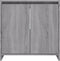 vidaXL - Badkamerkast - 60x33x61 - cm - bewerkt - hout - grijs - sonoma - eikenkleurig