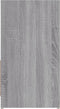 vidaXL - Badkamerkast - 60x33x61 - cm - bewerkt - hout - grijs - sonoma - eikenkleurig