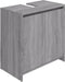 vidaXL - Badkamerkast - 60x33x61 - cm - bewerkt - hout - grijs - sonoma - eikenkleurig