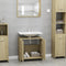 vidaXL - Badkamerkast - 60x33x61 - cm - bewerkt - hout - sonoma - eikenkleurig