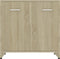 vidaXL - Badkamerkast - 60x33x61 - cm - bewerkt - hout - sonoma - eikenkleurig
