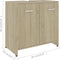 vidaXL - Badkamerkast - 60x33x61 - cm - bewerkt - hout - sonoma - eikenkleurig