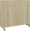 vidaXL - Badkamerkast - 60x33x61 - cm - bewerkt - hout - sonoma - eikenkleurig