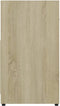 vidaXL - Badkamerkast - 60x33x61 - cm - bewerkt - hout - sonoma - eikenkleurig