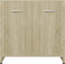 vidaXL - Badkamerkast - 60x33x61 - cm - bewerkt - hout - sonoma - eikenkleurig