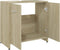 vidaXL - Badkamerkast - 60x33x61 - cm - bewerkt - hout - sonoma - eikenkleurig