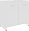 vidaXL - Badkamerkast - 60x33x61 - cm - bewerkt - hout - wit
