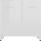 vidaXL - Badkamerkast - 60x33x61 - cm - spaanplaat - hoogglans - wit