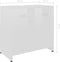 vidaXL - Badkamerkast - 60x33x61 - cm - spaanplaat - hoogglans - wit