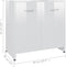 vidaXL - Badkamerkast - 60x33x61 - cm - spaanplaat - hoogglans - wit