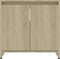 vidaXL - Badkamerkast - 60x33x61 - cm - spaanplaat - sonoma - eikenkleurig
