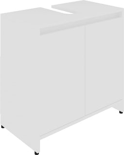 vidaXL - Badkamerkast - 60x33x61 - cm - spaanplaat - wit