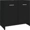 vidaXL - Badkamerkast - 60x33x61 - cm - spaanplaat - zwart