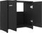 vidaXL - Badkamerkast - 60x33x61 - cm - spaanplaat - zwart