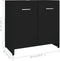 vidaXL - Badkamerkast - 60x33x61 - cm - spaanplaat - zwart