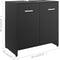vidaXL - Badkamerkast - 60x33x61 - cm - spaanplaat - zwart