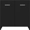 vidaXL - Badkamerkast - 60x33x61 - cm - spaanplaat - zwart