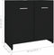 vidaXL - Badkamerkast - 60x33x61 - cm - spaanplaat - zwart