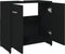 vidaXL - Badkamerkast - 60x33x61 - cm - spaanplaat - zwart