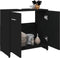vidaXL - Badkamerkast - 60x33x61 - cm - spaanplaat - zwart