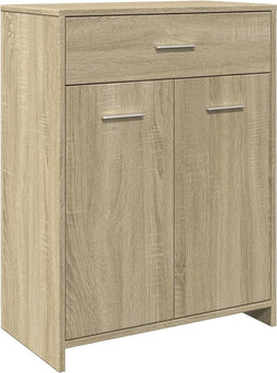 vidaXL - Badkamerkast - 60x33x80 - cm - spaanplaat - sonoma - eikenkleurig