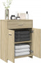 vidaXL - Badkamerkast - 60x33x80 - cm - spaanplaat - sonoma - eikenkleurig