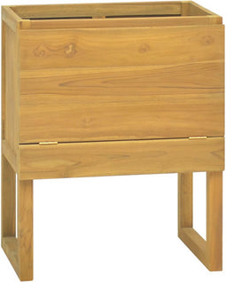 vidaXL - Badkamerkast - 60x45x75 - cm - massief - teakhout