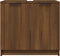 vidaXL - Badkamerkast - 64,5x33,5x59 - cm - bewerkt - hout - bruin - eikenkleur