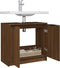 vidaXL - Badkamerkast - 64,5x33,5x59 - cm - bewerkt - hout - bruin - eikenkleur